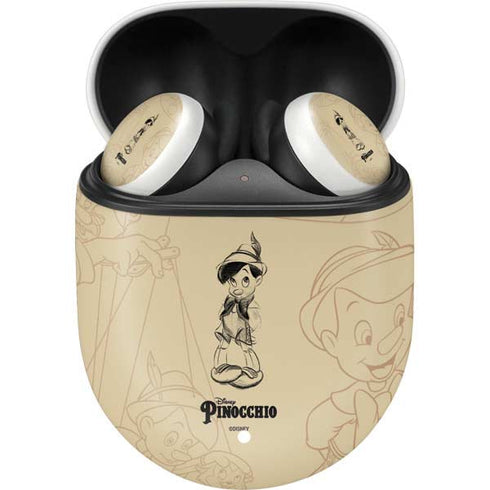 Disney Pinocchio Sketches Portrait Google Pixel Buds Skin
